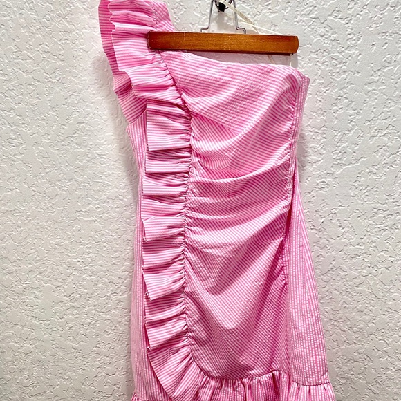 Lilly Pulitzer Tiffani Dress Havana Pink NWT - Picture 4 of 8